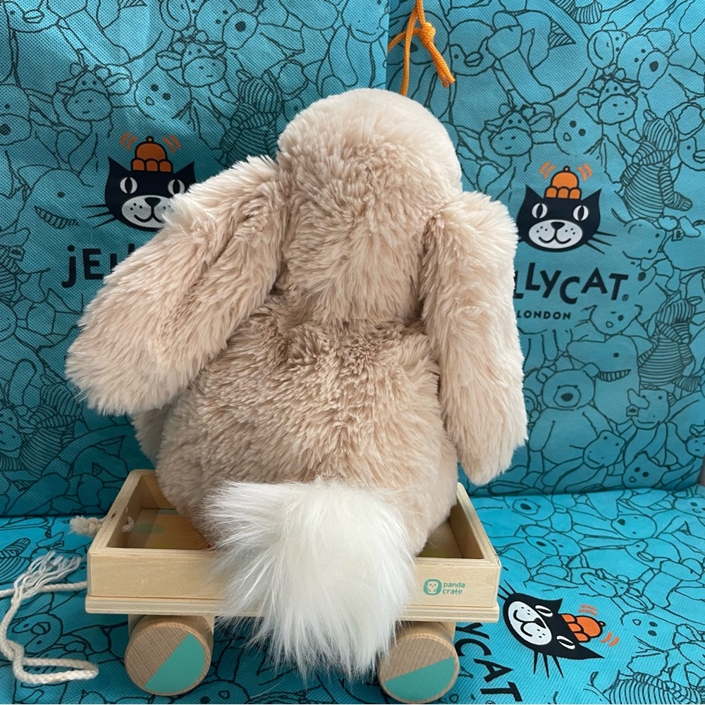 Jellycat I am Smudge Rabbit Bunny 15” Plush Stuffed Animal Light Beige - Picture 13 of 14